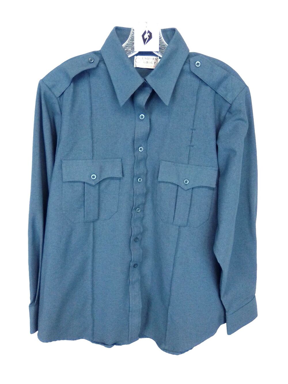 Uniform Group G & K Service  Men's Collard Button Down  Long Sleeve Button Shirt